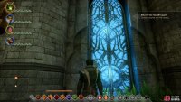 Once all squares are lit in blue, the door will follow and you’ll be able to enter.