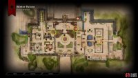The locations of each Statuette in The Winter Palace courtyard.
