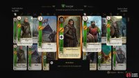 You won’t get any EXP or Crowns if you take the money, but the Gwent cards are unique, the other rewards are not.
