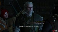 Insist on meeting Menge and don’t critique the Witch Hunters or try to protect Triss,
