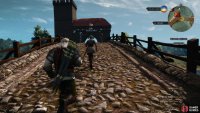 Follow Rosa var Attre onto a bridge, where she’ll challenge you to a duel.