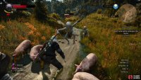 Defend the pig-villagers from some Nekkers,