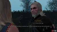 which will allow Geralt to suggest she seek shelter in Kaer Morhen.