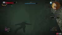 then swim down an underwater cave.