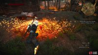 Agree to earn some EXP, then do Gert a favor and burn his body.