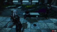 Find a Nilfgaardian Nobleman in the garden. He’ll play Gwent with you…