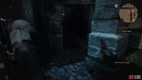 which opens a secret door.