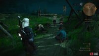 Near the Hangman’s Alley signpost you’ll stumble upon a lynch mob preparing to hang a Nilfgaardian.