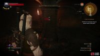 then use your Witcher senses to find a brick on a pillar that opens a secret passage.