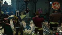 East of Hierarch Square you’ll find a Preacher rousing up a crowd at Geralt’s expanse.