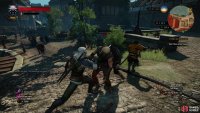 Intervene and help the man slay the bandits, then accept his request for an escort to start this quest.