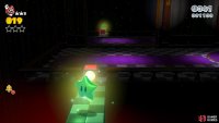After the first moving platform, look in the mirror to spot the first Green Star