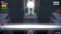 Use the clear pipe to get to the cloud cannon