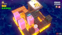 Use this final pink block near the center to go up to the clouds