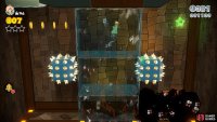 The first Green Star is right above the ?-Blocks at the beginning