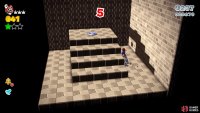 Hit the P-Switch then go under the stairs to find the second Green Star