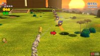Fall down this hole here to find the Stamp for this level