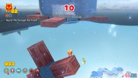Try to jump off the top of the rotating platform here