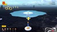 You’ll have to use these springs here to vault over the black goop