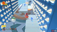 It can be annoying getting the blue coins on the clouds