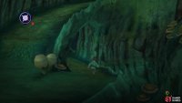 The path leading down will have a chest at the end.