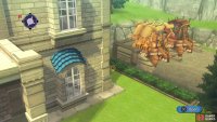 Head to the side of the manor to initiate the next scene.
