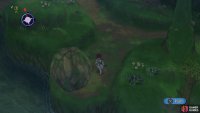 You can push down this boulder to create a shortcut back to the beginning area.