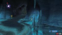 After the first swimming part, hug the right wall as you head north to find another spot to jump in.