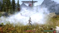 You’ll need to avoid the frost breath from Sahloknir by running around him.