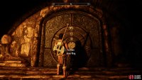 The correct order of symbols on the door, as reflected on the Golden Claw.