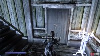 Enter the dungeon using the key you got from upstairs.