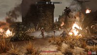 When you leave the building that you just jumped into, follow Hadvar a short way through the village.