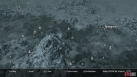 The location of Kynesgrove, south of Windhelm in the northeast of Skyrim.