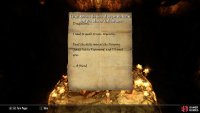 Read the note in the final chamber to learn the next objective of the quest.