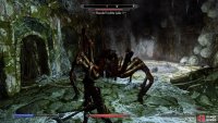 You’ll need to defeat the Wounded Frostbite Spider before you can speak with Arvel.