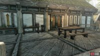 The bedroom balcony has a nice table and chairs 