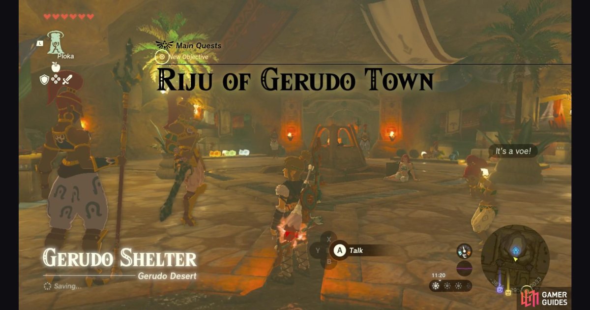 Riju of Gerudo Town - How to Defend Gerudo Town - Gerudo - Main Quests ...