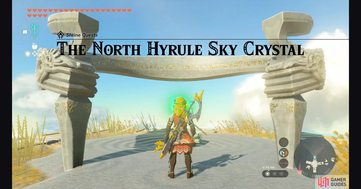 How to Complete The North Hyrule Sky Crystal Shrine Quest - Sky ...