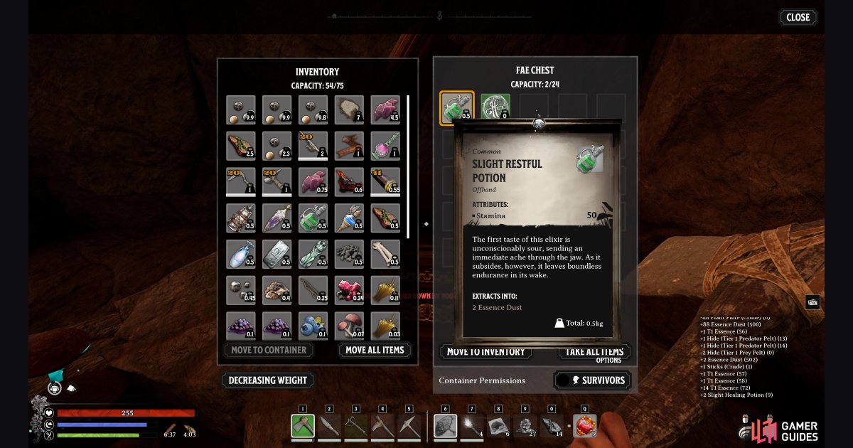 How to Get Stamina Potions – Nightingale - Getting Started - Basics ...