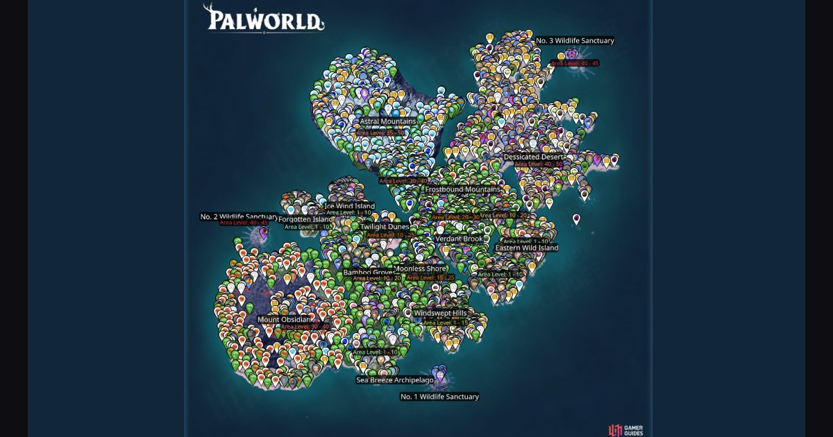 Palworld Interactive Maps List | Gamer Guides®