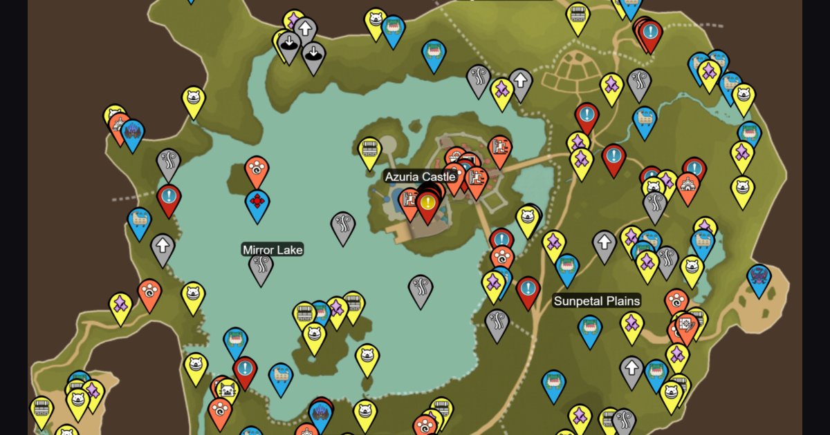 Azuria Interactive Map - Monster Hunter Stories 3: Twisted Reflection ...