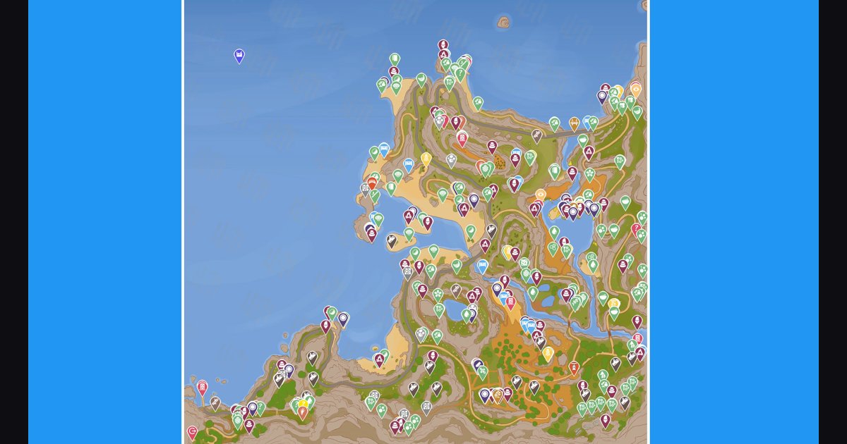 Coast Interactive Map - Outbound | Gamer Guides®